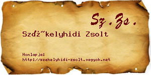 Székelyhidi Zsolt névjegykártya