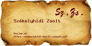 Székelyhidi Zsolt névjegykártya