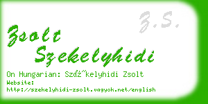 zsolt szekelyhidi business card